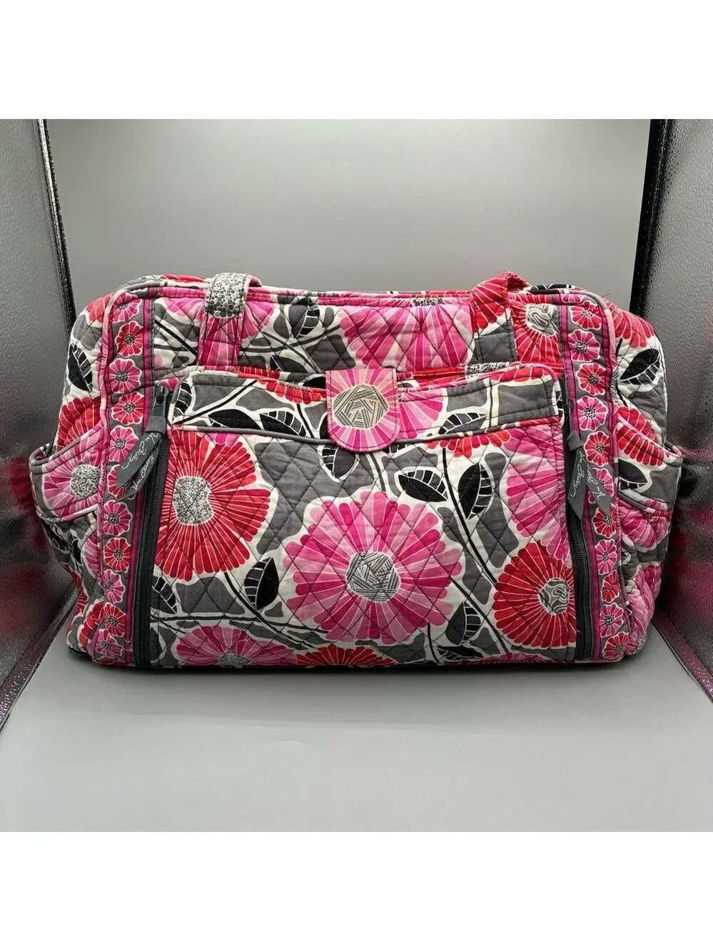 Vera Bradley Glenna Cherry Blossoms Shoulder Diaper Bag
